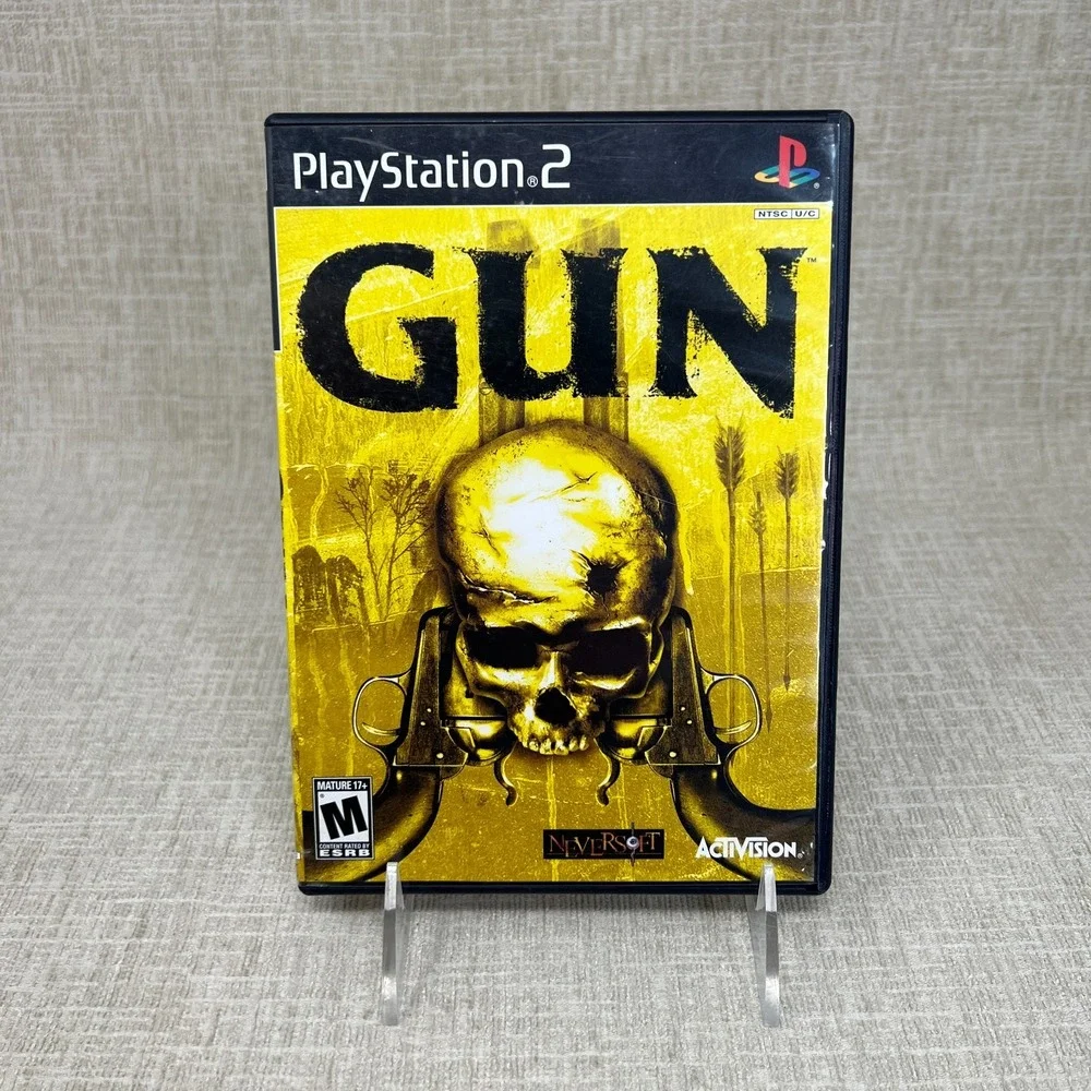 Gun Activision Neversoft Shooter Sony Playstation 2 PS2 EX+NM condition COMPLETE